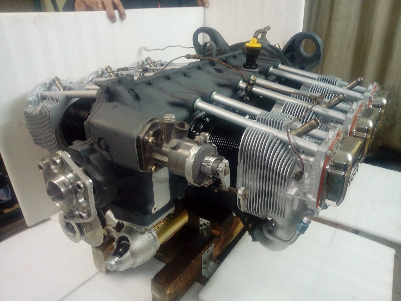 Lycoming O-540 po generální opravě, letoun Maule, 2016 – pohled 1