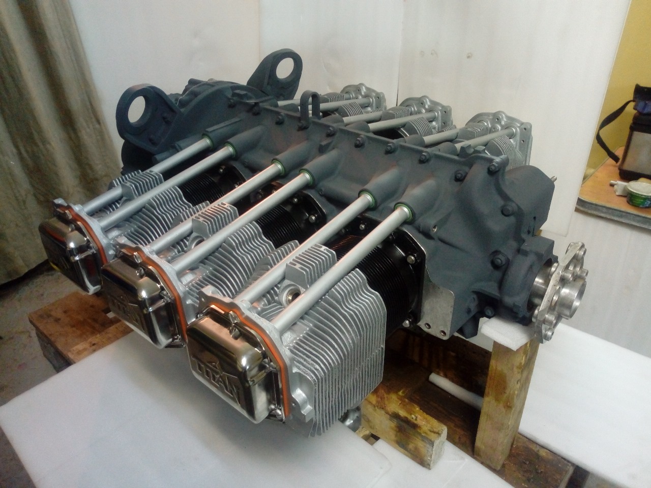 Lycoming O-540 po generální opravě, letoun Maule, 2016 – pohled 2